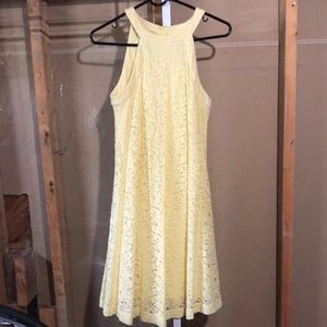 Betsey Johnson Yellow Lace Dress